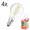 Illuminazione Osram E14 LED 4 Watt Bianco caldo 470 Lumen