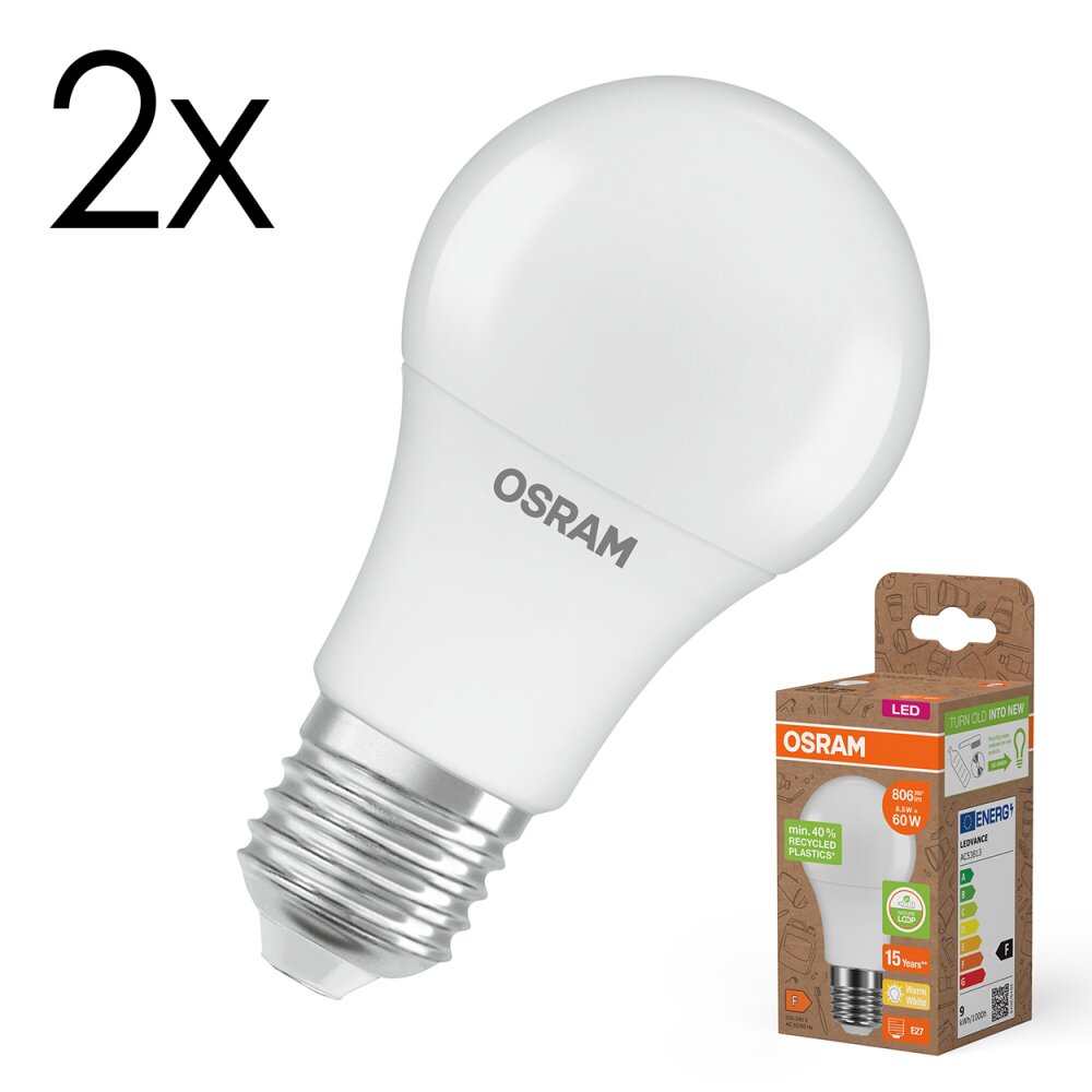 Illuminazione Osram E27 8.5 Watt Bianco caldo 806 Lumen main product photo