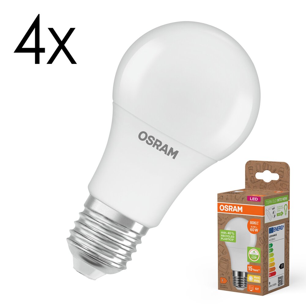 Illuminazione Osram E27 8.5 Watt Bianco caldo 806 Lumen main product photo