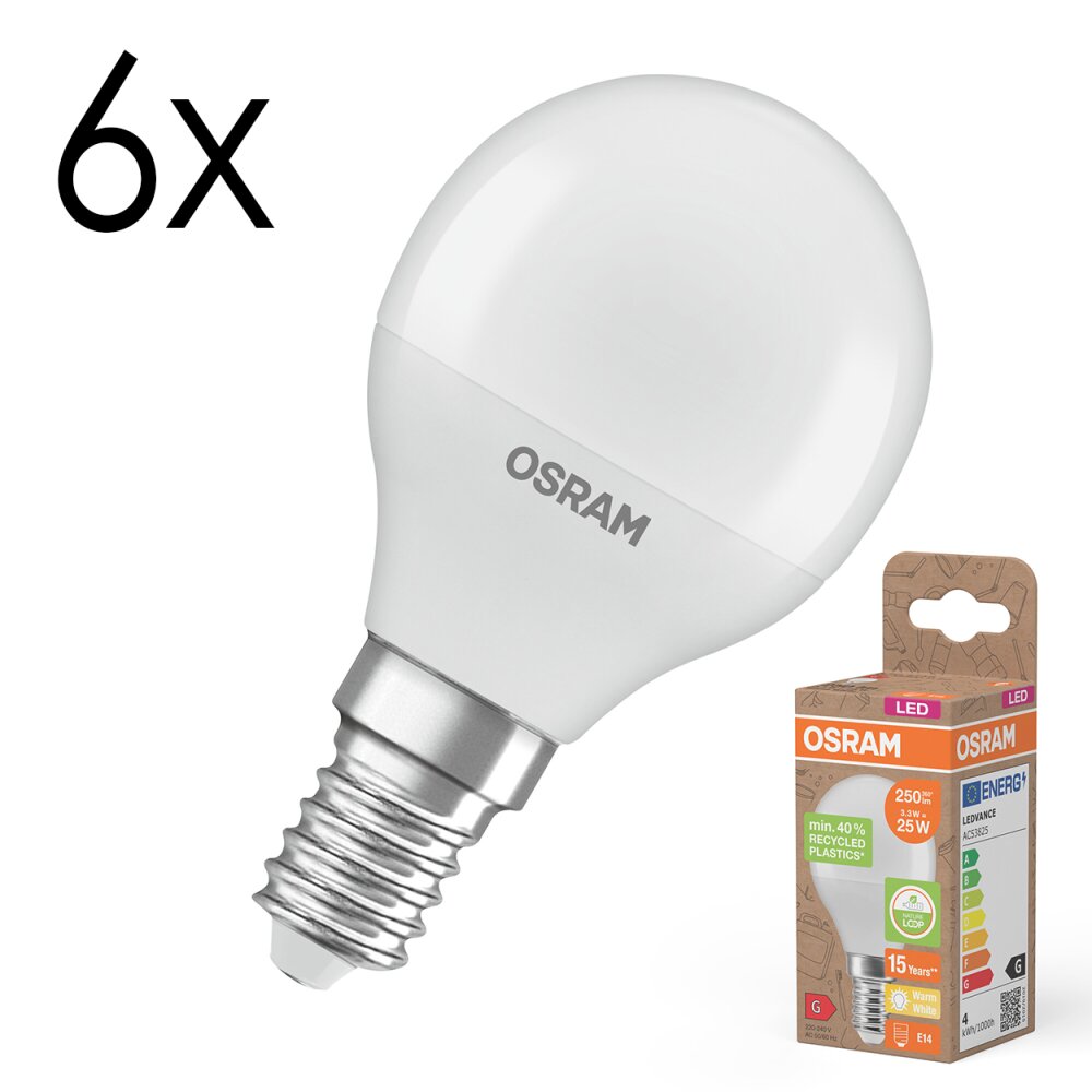 Illuminazione Osram E14 3.3 Watt Bianco caldo 250 Lumen main product photo