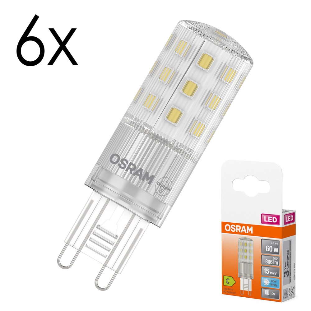 Illuminazione Osram G9 4.9 Watt Bianco neutro 806 Lumen main product photo