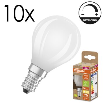 Illuminazione Osram E14 LED 2.9 Watt Bianco caldo dimmerabile 470 Lumen
