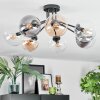Gastor Plafoniera, Lampada a sfera Ambrato, Chiaro, Grigio fumo, 7-Luci