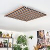 Tandragee Plafoniera, Panel LED Aspetto del legno, Nero, 1-Luce