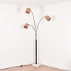 Soungou Lampada da terra Cromo, Nero, Bianco, 3-Luci