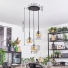 Ripoll Lampadario a sospensione, Lampada a sfera, Lampada a sospensione a cluster Ambrato, 3-Luci