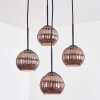 Koyoto Lampadario a sospensione, Lampada a sfera, Lampada a sospensione a cluster Ramato, 4-Luci