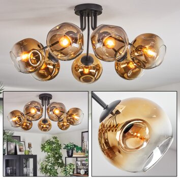 Ripoll Plafoniera, Lampada a sfera Oro, Chiaro, 7-Luci