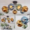 Ripoll Plafoniera, Lampada a sfera Blu, Oro, Verde, 7-Luci