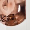 Ripoll Lampada a sfera, Applique Cromo, Ramato, Grigio fumo, 3-Luci
