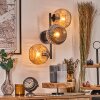 Ripoll Lampada a sfera, Applique Ambrato, Grigio fumo, 3-Luci
