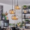 Apedo Lampadario a sospensione, Lampada a sfera, Lampada a sospensione a cluster Ambrato, 3-Luci