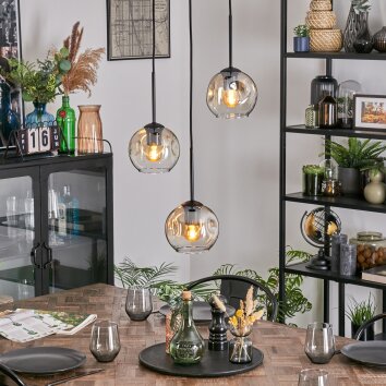 Ripoll Lampadario a sospensione, Lampada a sfera, Lampada a sospensione a cluster Ambrato, Chiaro, 3-Luci Ripoll Lampadario a sospensione, Lampada a sfera, Lampada a sospensione a cluster Ambrato, Chiaro, 3-Luci