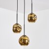 Ripoll Lampadario a sospensione, Lampada a sfera, Lampada a sospensione a cluster Oro, 3-Luci
