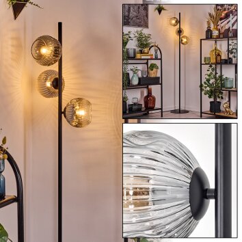 Ripoll Lampada da terra Chiaro, Grigio fumo, 3-Luci