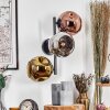 Ripoll Lampada a sfera, Applique Cromo, Oro, Ramato, Grigio fumo, 3-Luci