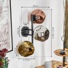 Ripoll Lampada a sfera, Applique Cromo, Oro, Ramato, Grigio fumo, 3-Luci