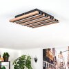 Tandragee Plafoniera, Panel LED Aspetto del legno, Nero, 1-Luce