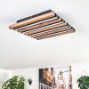 Tandragee Plafoniera, Panel LED Aspetto del legno, Nero, 1-Luce