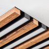 Tandragee Plafoniera, Panel LED Aspetto del legno, Nero, 1-Luce