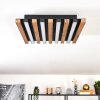 Tandragee Plafoniera, Panel LED Aspetto del legno, Nero, 1-Luce