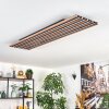 Tandragee Plafoniera, Panel LED Aspetto del legno, Nero, 1-Luce