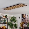 Tandragee Plafoniera, Panel LED Aspetto del legno, Nero, 1-Luce