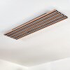 Tandragee Plafoniera, Panel LED Aspetto del legno, Nero, 1-Luce