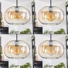 Apedo Lampadario a sospensione, Lampada a sospensione, Lampada a sospensione a cluster Ambrato, Chiaro, 3-Luci