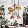 Ripoll Lampadario a sospensione, Lampada a sfera, Lampada a sospensione Écru, Nero, 8-Luci