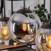 Gastor Lampadario a sospensione, Lampada a sfera, Lampada a sospensione Ambrato, Grigio fumo, 6-Luci