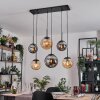 Gastor Lampadario a sospensione, Lampada a sfera, Lampada a sospensione Ambrato, Grigio fumo, 6-Luci