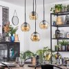 Ripoll Lampadario a sospensione, Lampada a sfera, Lampada a sospensione a cluster Ambrato, 4-Luci
