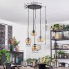 Ripoll Lampadario a sospensione, Lampada a sfera, Lampada a sospensione a cluster Ambrato, 4-Luci