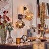 Ripoll Lampada a sfera, Applique Ambrato, Chiaro, Grigio fumo, 3-Luci