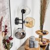 Ripoll Lampada a sfera, Applique Ambrato, Chiaro, Grigio fumo, 3-Luci