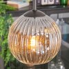 Ripoll Lampadario a sospensione, Lampada a sfera, Lampada a sospensione a cluster Cromo, Chiaro, Grigio fumo, 3-Luci
