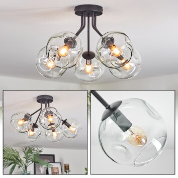 Ripoll Plafoniera, Lampada a sfera Chiaro, 5-Luci