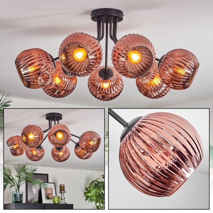 Ripoll Plafoniera, Lampada a sfera Ramato, 7-Luci