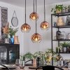 Ripoll Lampadario a sospensione, Lampada a sfera, Lampada a sospensione a cluster Chiaro, Ramato, 4-Luci