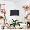 Bassagoda Lampadario a sospensione, Lampada a sospensione Nero, Bianco, 1-Luce