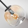 Koyoto Plafoniera, Lampada a sfera 82 cm Ambrato, Chiaro, Grigio fumo, 7-Luci