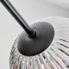 Ripoll Plafoniera, Lampada a sfera Cromo, Chiaro, Grigio fumo, 7-Luci