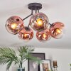 Ripoll Plafoniera, Lampada a sfera Chiaro, Ramato, 5-Luci
