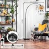 Ripoll Lampada da terra, Lampade ad arco Nero, 1-Luce