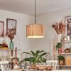 Bongal Lampadario a sospensione, Lampada a sospensione Marrone, Écru, 1-Luce