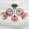 Ripoll Plafoniera, Lampada a sfera Chiaro, Ramato, 5-Luci
