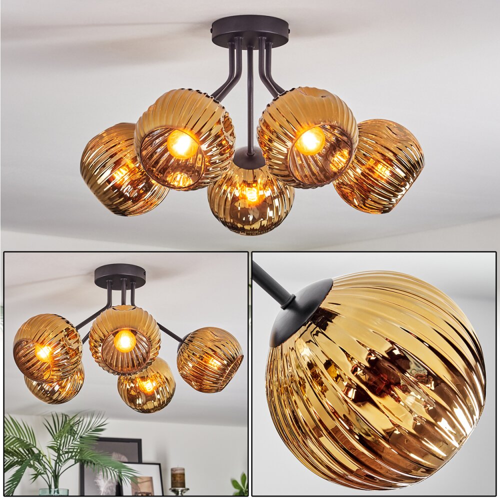 Ripoll Plafoniera, Lampada a sfera Oro, 5-Luci main product photo
