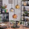 Ripoll Lampadario a sospensione, Lampada a sfera, Lampada a sospensione a cluster Cromo, Oro, Chiaro, Ramato, Grigio fumo, 3-Luci