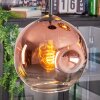 Ripoll Lampadario a sospensione, Lampada a sfera, Lampada a sospensione a cluster Cromo, Oro, Chiaro, Ramato, Grigio fumo, 3-Luci